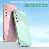 XINLI Straight Edge 6D Electroplate TPU Phone Case